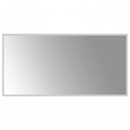 LED badeværelsesspejl transparent 100 x 50 cm i hærdet glas
