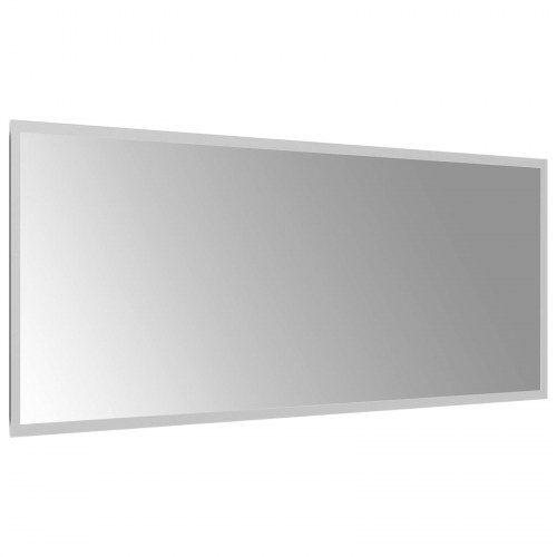 LED badeværelsesspejl 100 x 40 cm i hærdet glas med USB