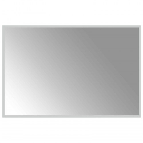 LED badeværelsesspejl i hærdet glas 90 x 60 cm transparent