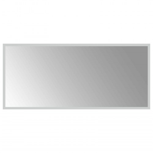 LED badeværelsesspejl transparent 90 x 40 cm i hærdet glas