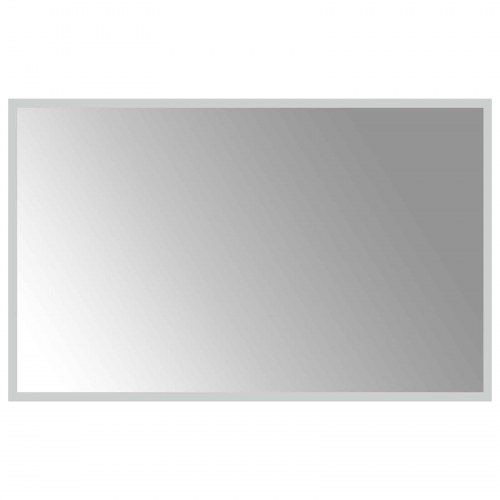 LED badeværelsesspejl i hærdet glas 80 x 50 cm med USB