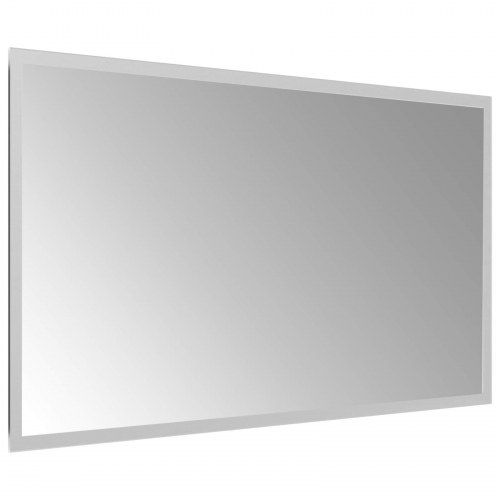 LED badeværelsesspejl transparent 70 x 40 cm i hærdet glas