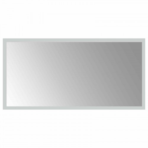 LED badeværelsesspejl i hærdet glas 60 x 30 cm transparent