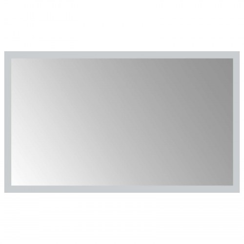 LED badeværelsesspejl transparent 50 x 30 cm i hærdet glas