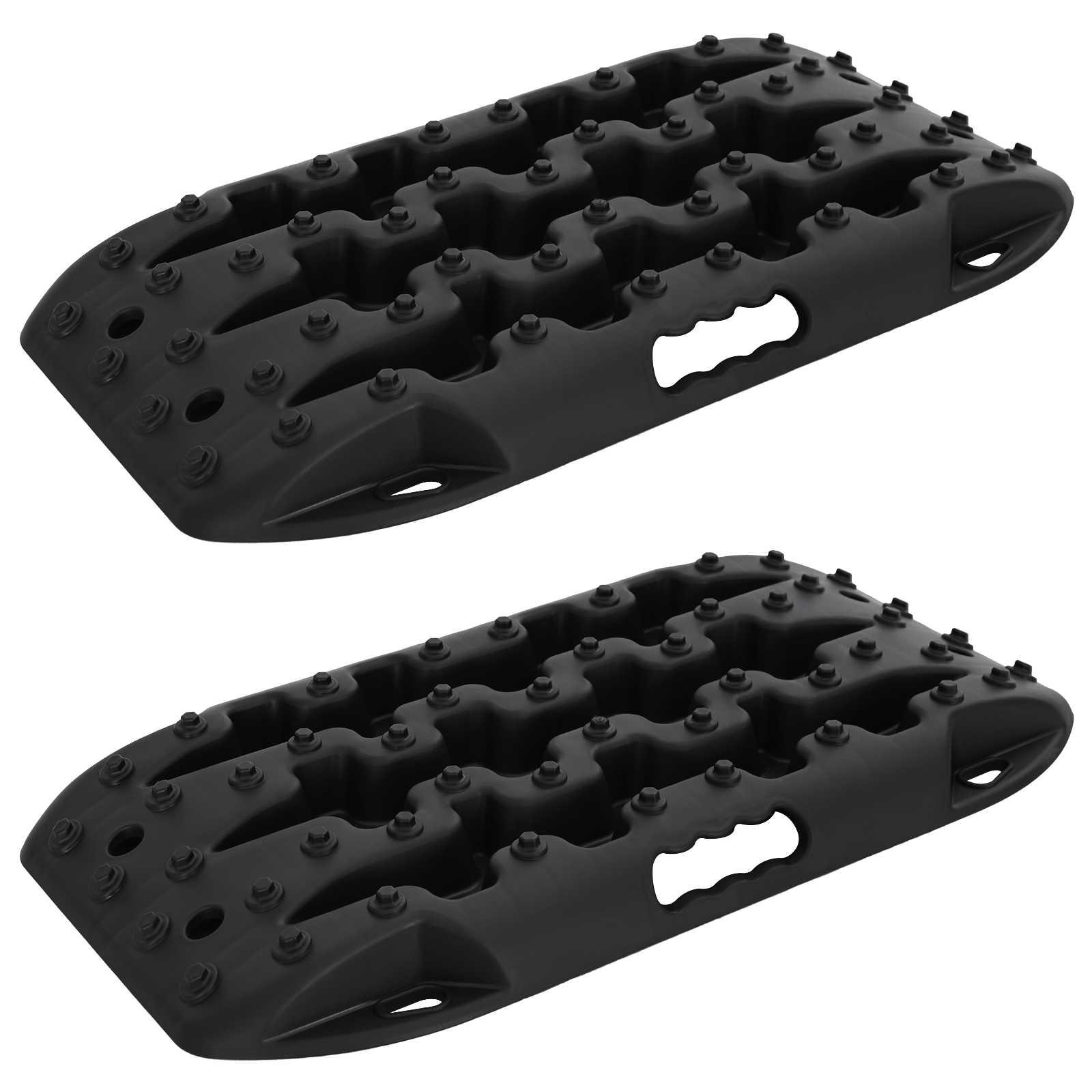 Traction Board 2 stk sort 57,5 x 30,5 x 5,5 cm i forstærket nylon