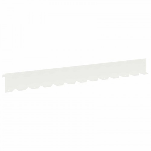 Plænekant i stål - hvid, 10 stk.