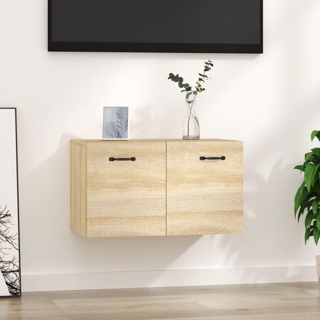 vidaXL vægskab 60x36,5x35 cm konstrueret træ sonoma-eg