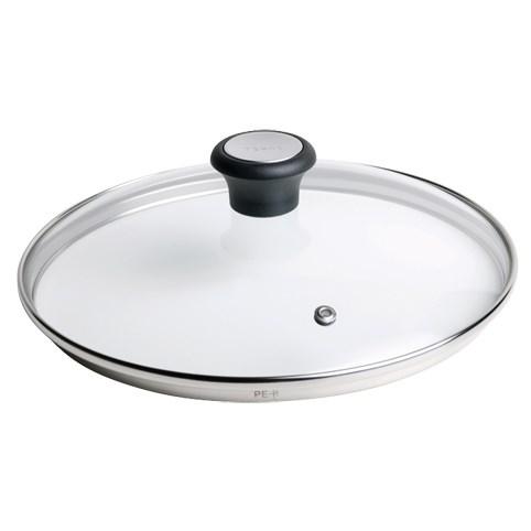 Tefal 28097612, Rund, Sort, Rustfrit stål, Transparent, Glas, Plast, Sort, 26 cm