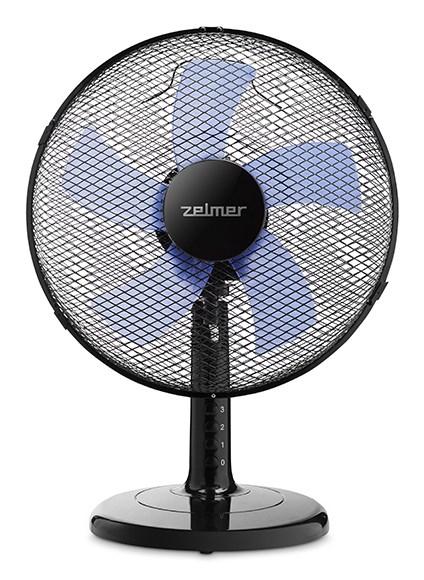 Zelmer ZTF0300, Husholdning ventilator, Sort, Gulv, Bord, Vindue, Plast, 30 cm, Knapper