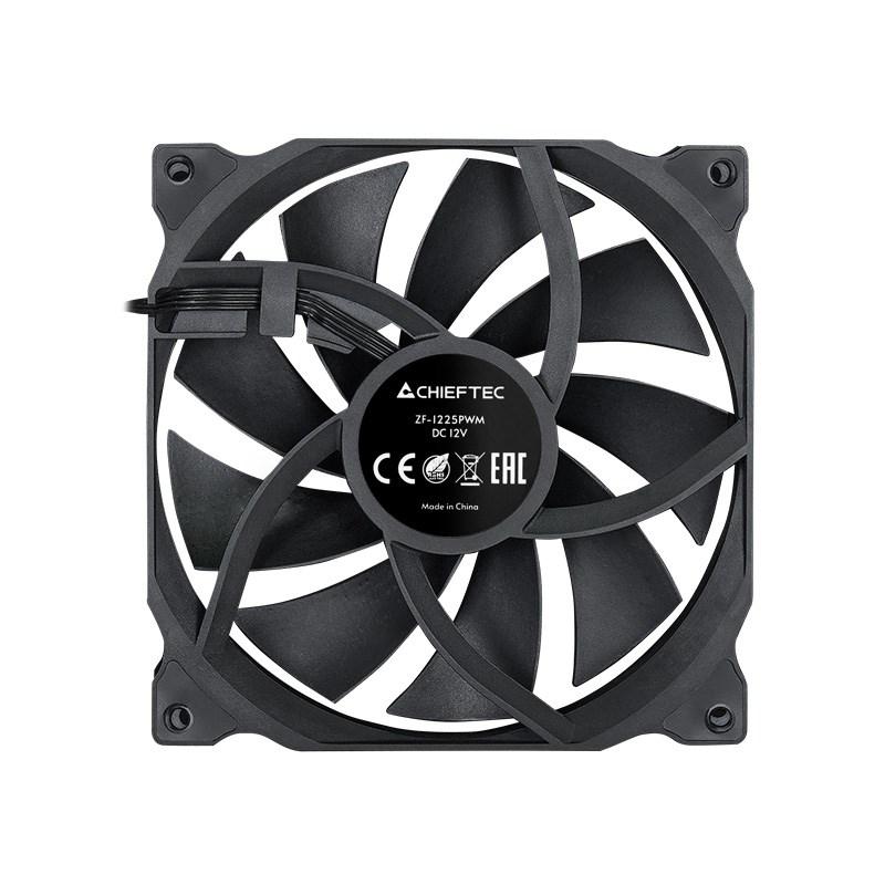 Chieftec ZF-1225PWM kabinetblæser 120 mm sort billede