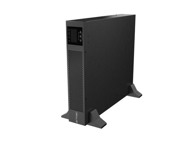Armac - UPS (stativ-monterbar / ekstern) - online, USB-B, LCD, metalhus, støvfrit - AC 230 V - 3000 Watt - 3000 VA - 1-faset - 9 At - RS-232, USB - output-stikforbindelser: 8 - 2U - 19 - sort