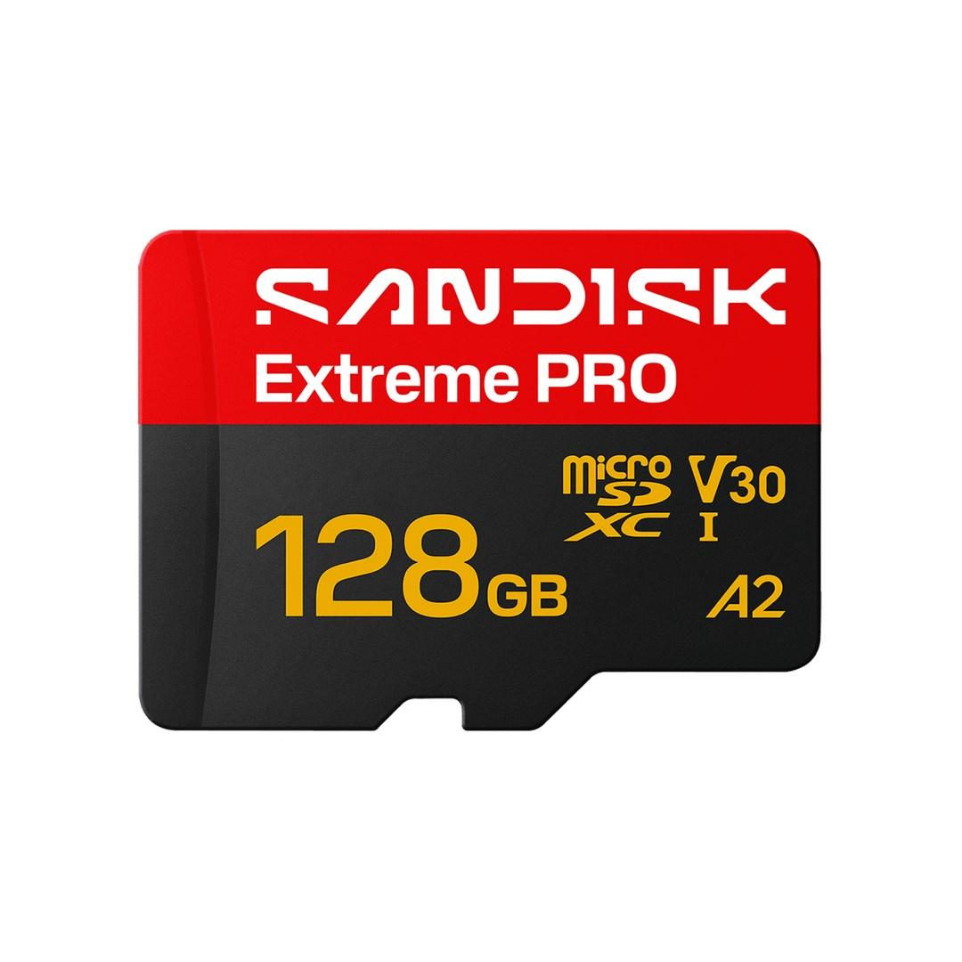 SanDisk Extreme PRO microSD UHS-I 128 GB hukommelseskort billede
