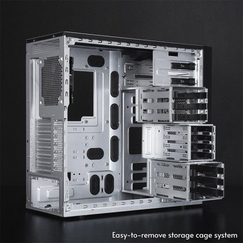 Chieftec BW-01B-OP Midi Tower PC-kabinet - sort
