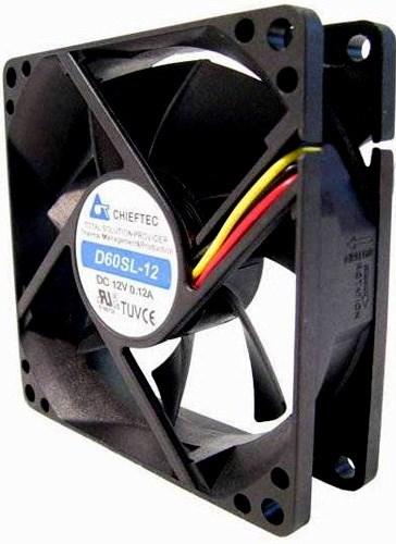 Chieftec AF-0625S kabinetventilator 60 mm sort billede