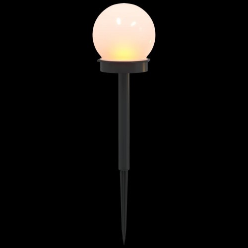 Solcellelamper med jordspyd 4 stk. - varm hvid, 38,5 cm