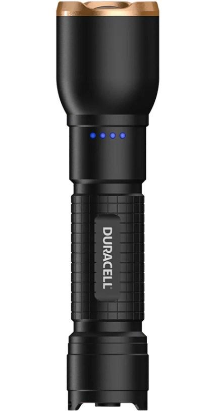 Duracell DF1500R genopladelig lommelygte sort