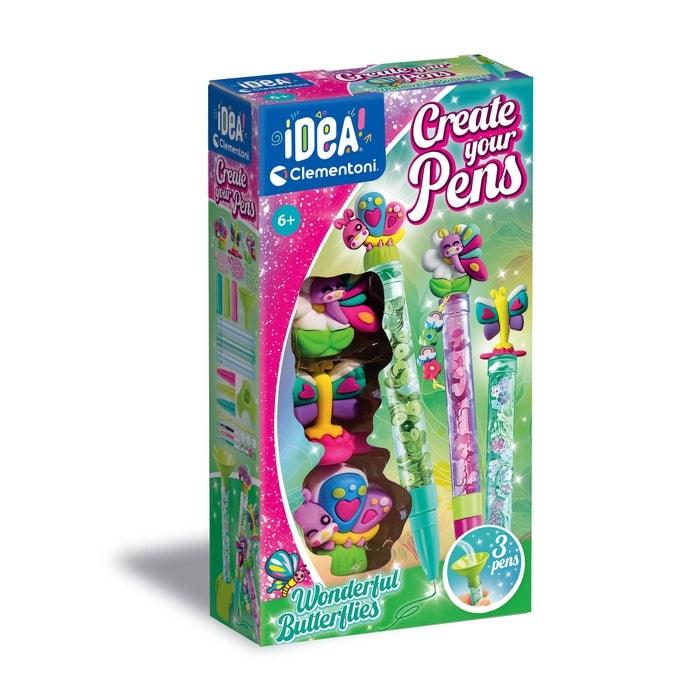 Clementoni Idea Create Your Pens Wonderful Butterflies hobbykit billede
