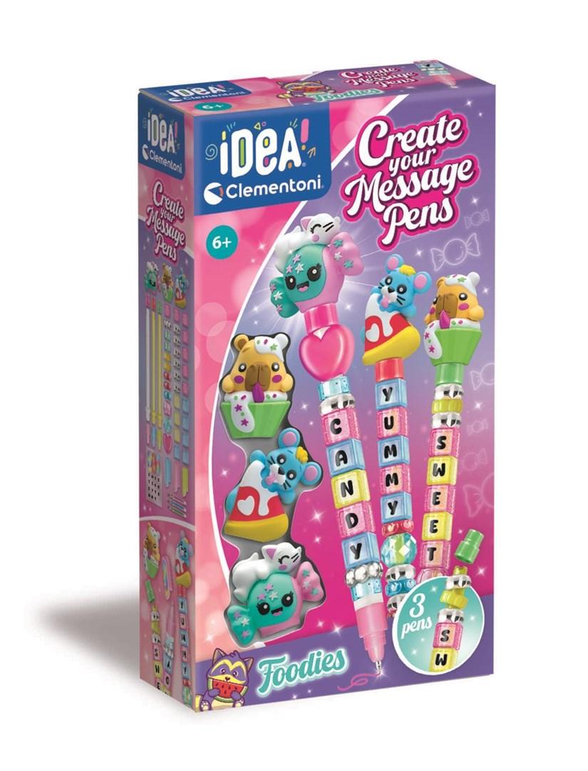 Clementoni Create Your Message Pens Foodies kreativt legetøj
