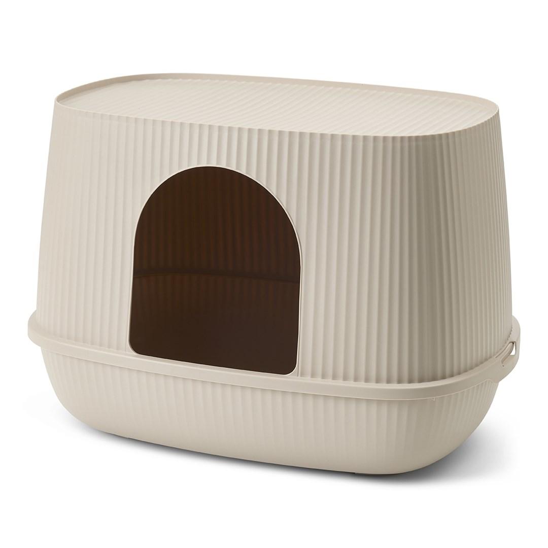 SAVIC Moona kattebakke med låg 57 x 39 x 39 cm - mocca
