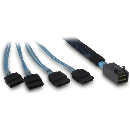 Inter-Tech SAS til SATA/SAS internt kabel sort 70 cm billede
