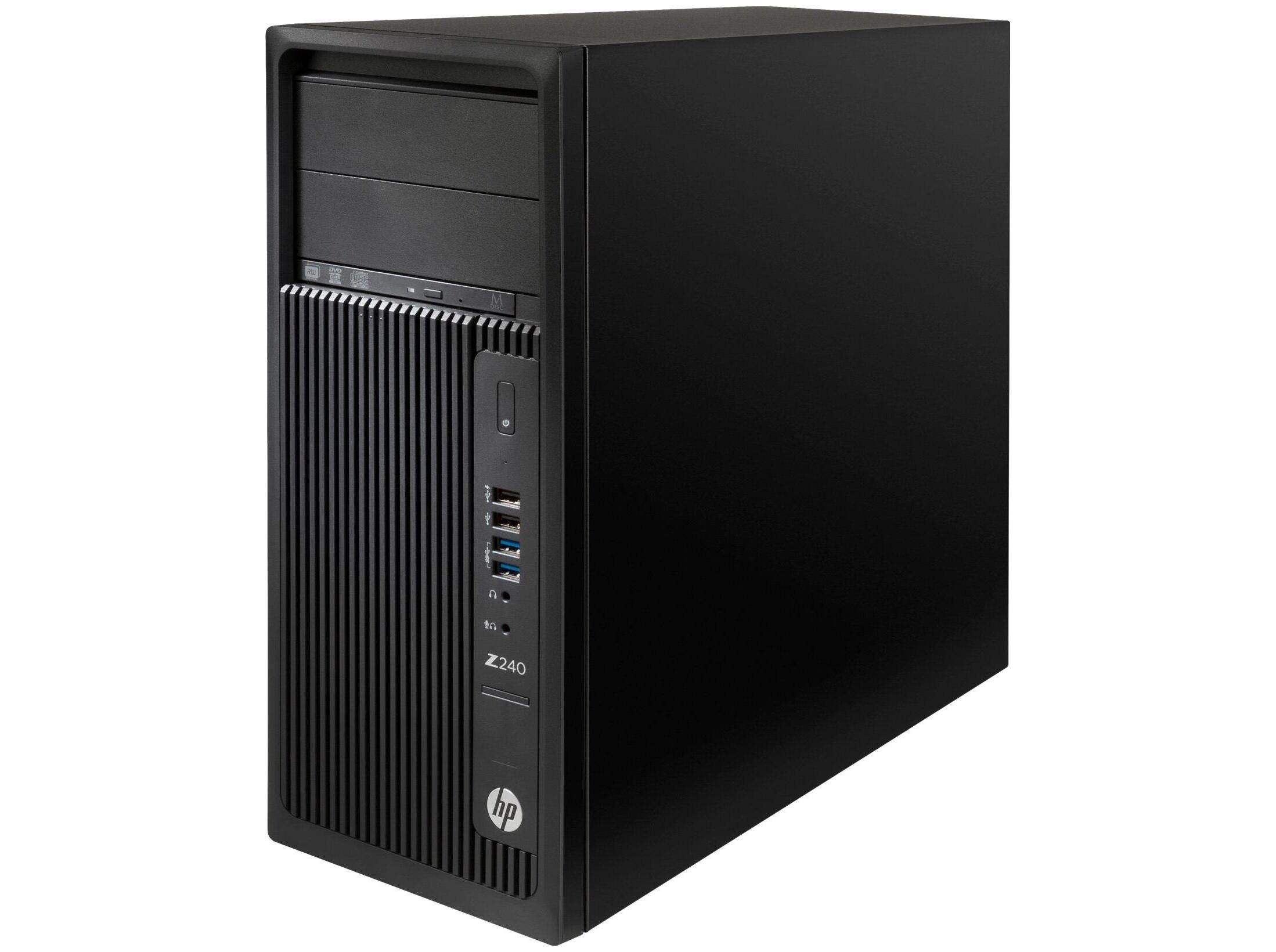 HP EliteDesk Z240 Tower i5-7500 16GB 256GB Intel HD Graphics Windows 11 Pro Grade A