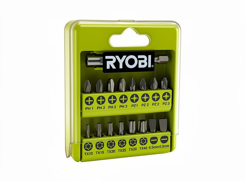 Ryobi RAK17SD - Skruetrækkerbitsæt - 17 stykker - phillips, pozidriv, slot, torx - længde: 25 mm