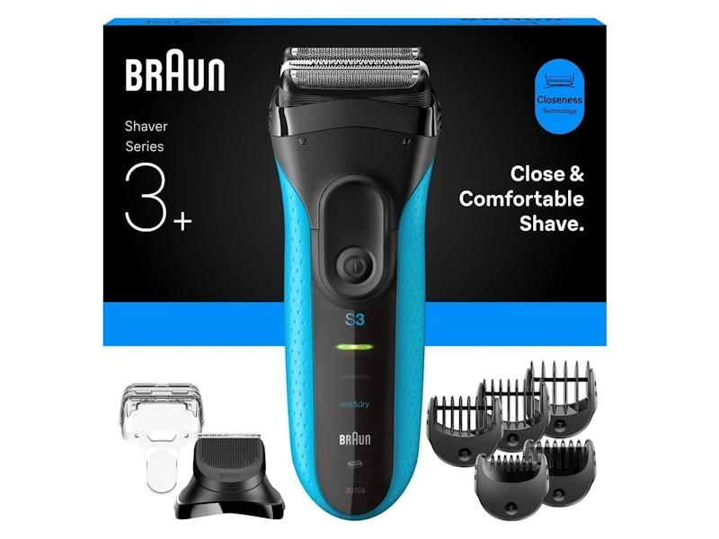 Braun Series 3+ 3010BT barbermaskine og skægtrimmer - blå