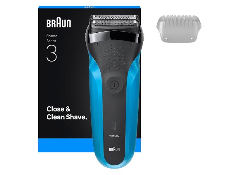 Braun Series 3 310s barbermaskine blå billede