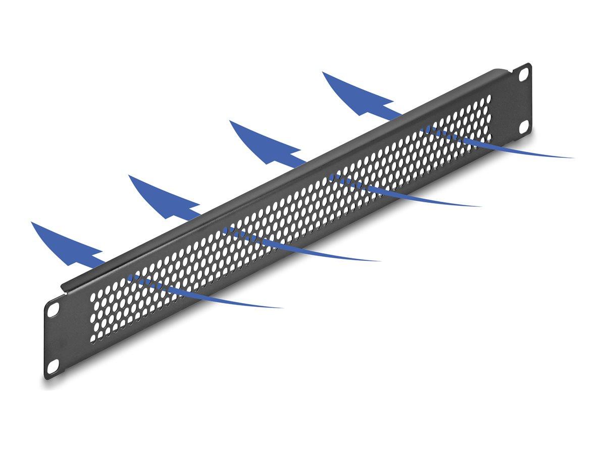 DeLOCK fiberoptisk blindpanel 1U 19" sort billede