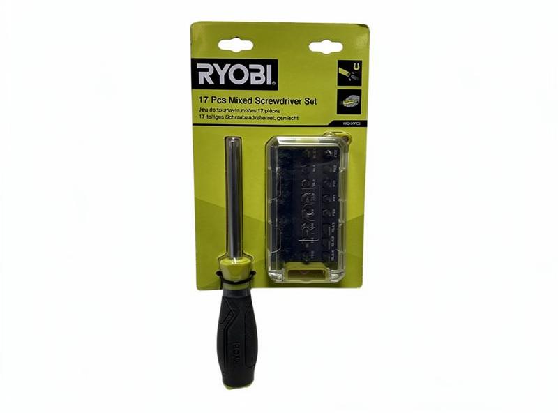 Ryobi RSD17PCS skruetr��kker med bitsæt 17 dele