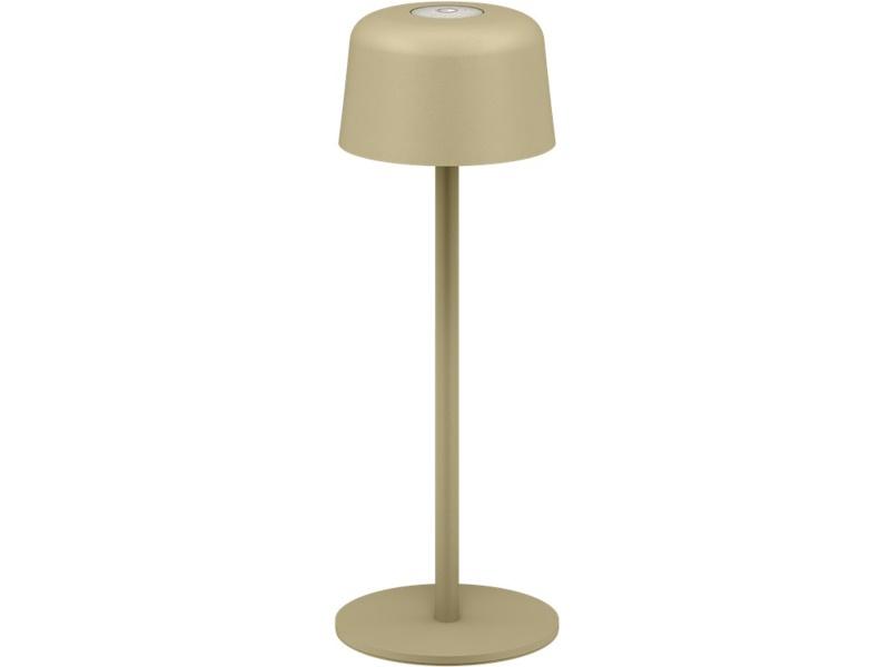Goobay trådløs LED touch bordlampe 25 cm 2 W 3000 K beige billede