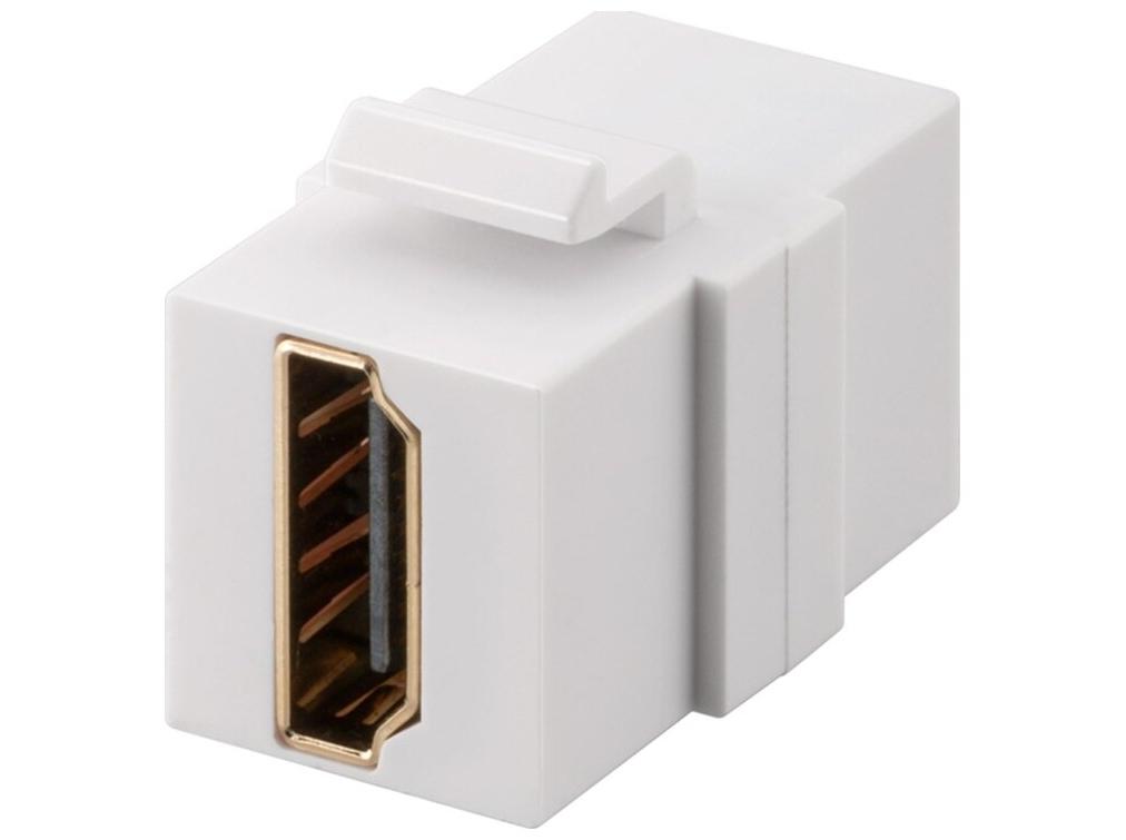 Goobay Series 2.1 Keystone HDMI-modul HDMI hun til HDMI hun, hvid billede