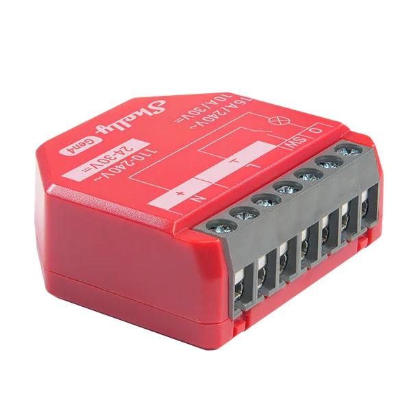 Shelly 1PM Gen4 relækontakt med Wi‑Fi, Bluetooth og Zigbee