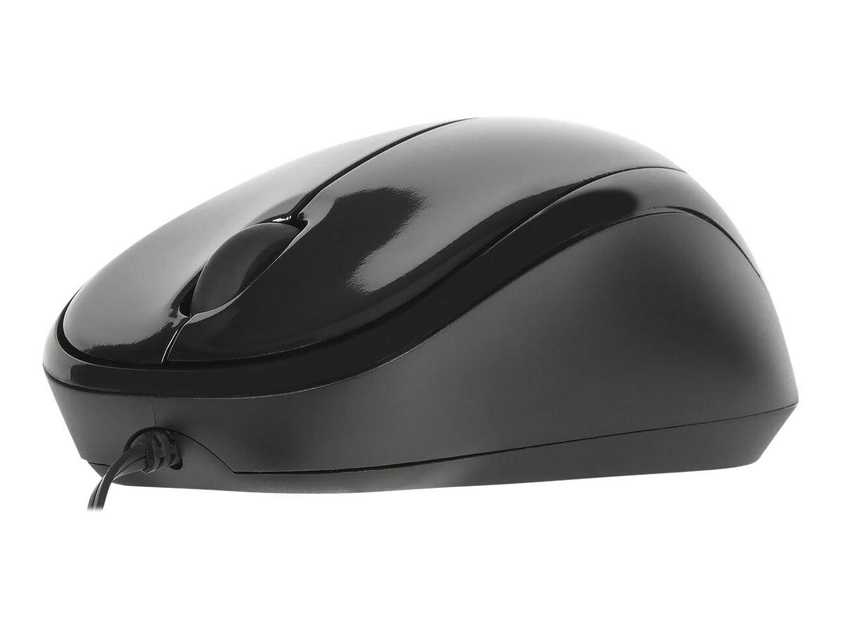 Targus optisk kablet mus - 3 knapper, USB, sort billede