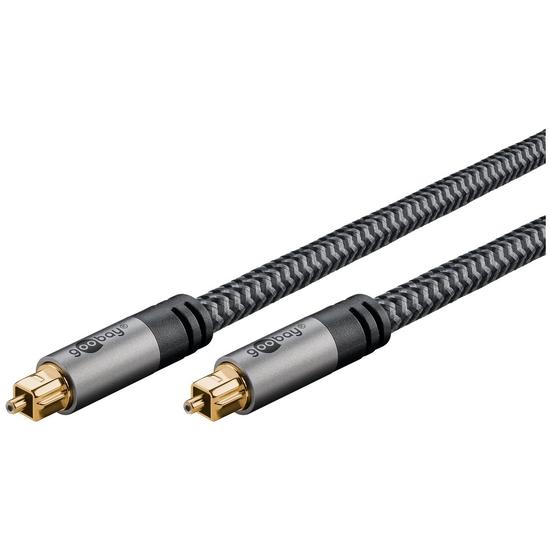Optisk Toslink-kabel Goobay 65308 - 10 m, sort billede