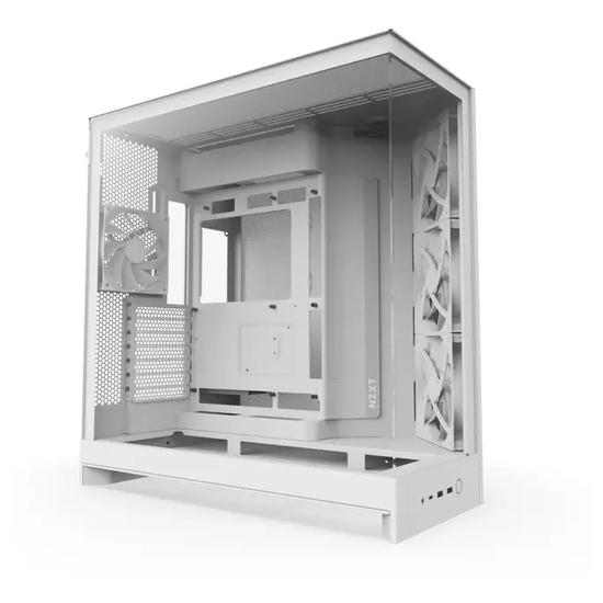 PC kabinet NZXT H9 Flow (2025) All White Midi-Tower