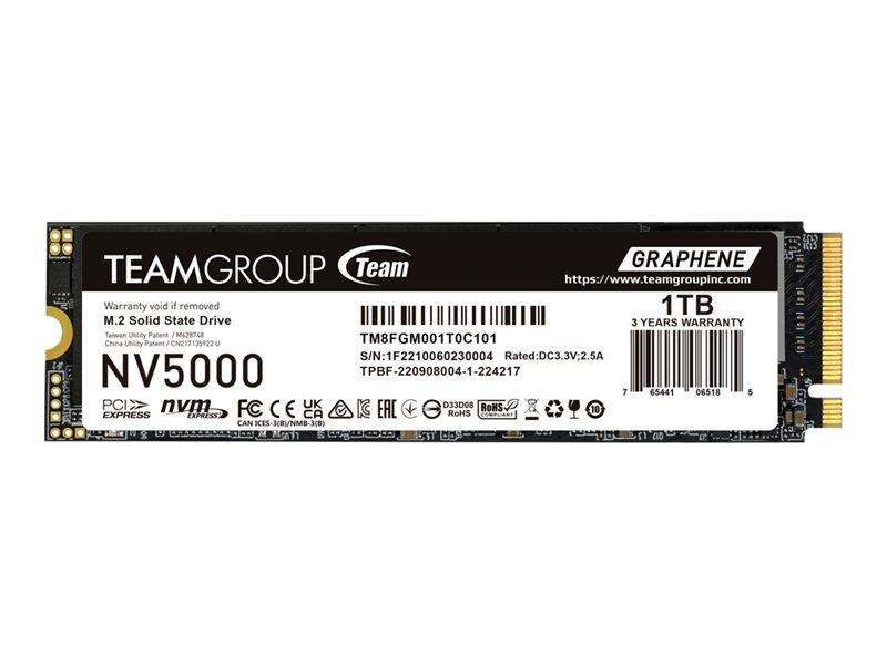 SSD harddisk Team Group NV5000 1 TB M.2 NVMe PCIe 4.0