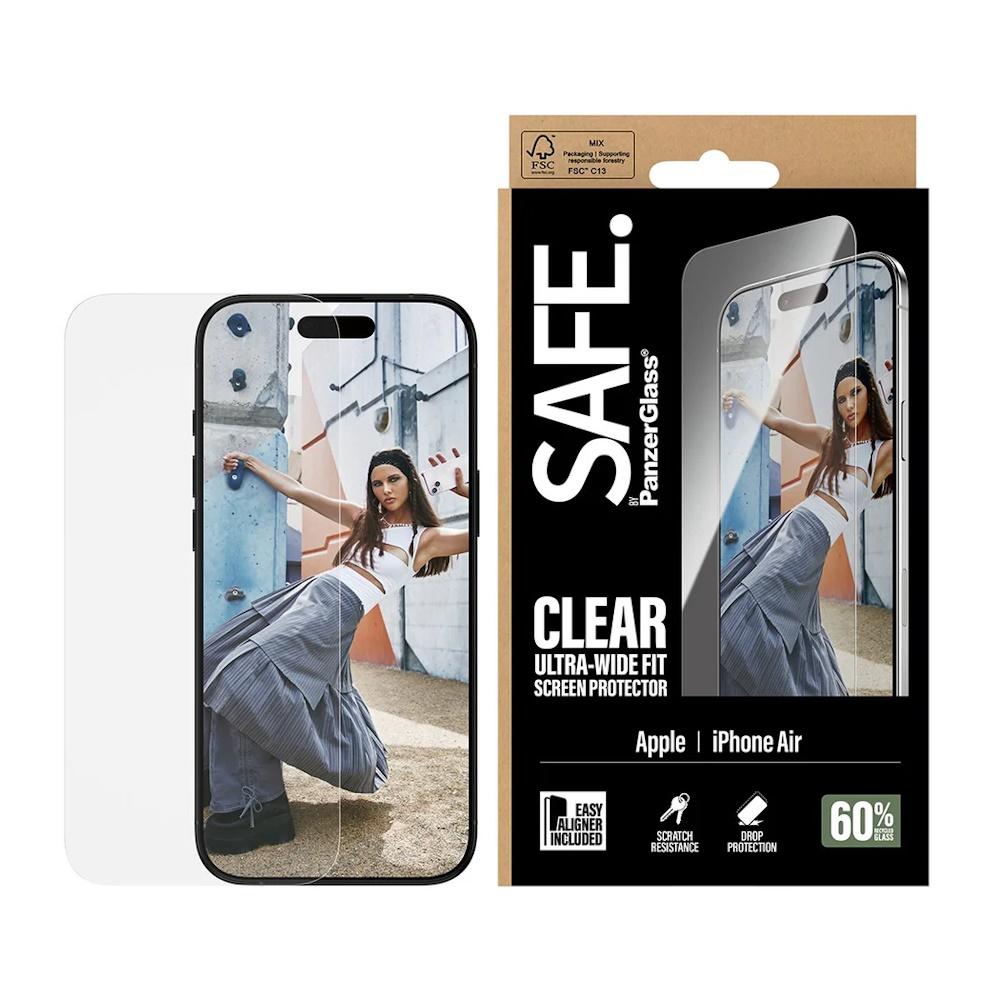 SAFE by PanzerGlass Screen Protector iPhone Air | Ultra-Wide Fit w. EasyAligner