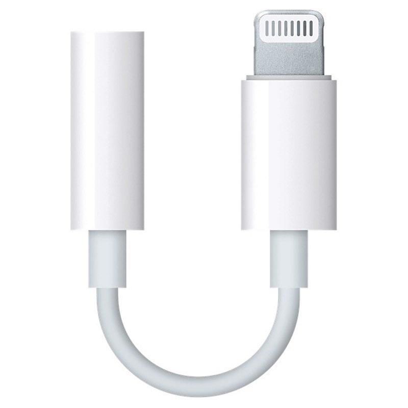 Adapter til hovedtelefoner - Apple Lightning til 3,5 mm jack, hvid billede