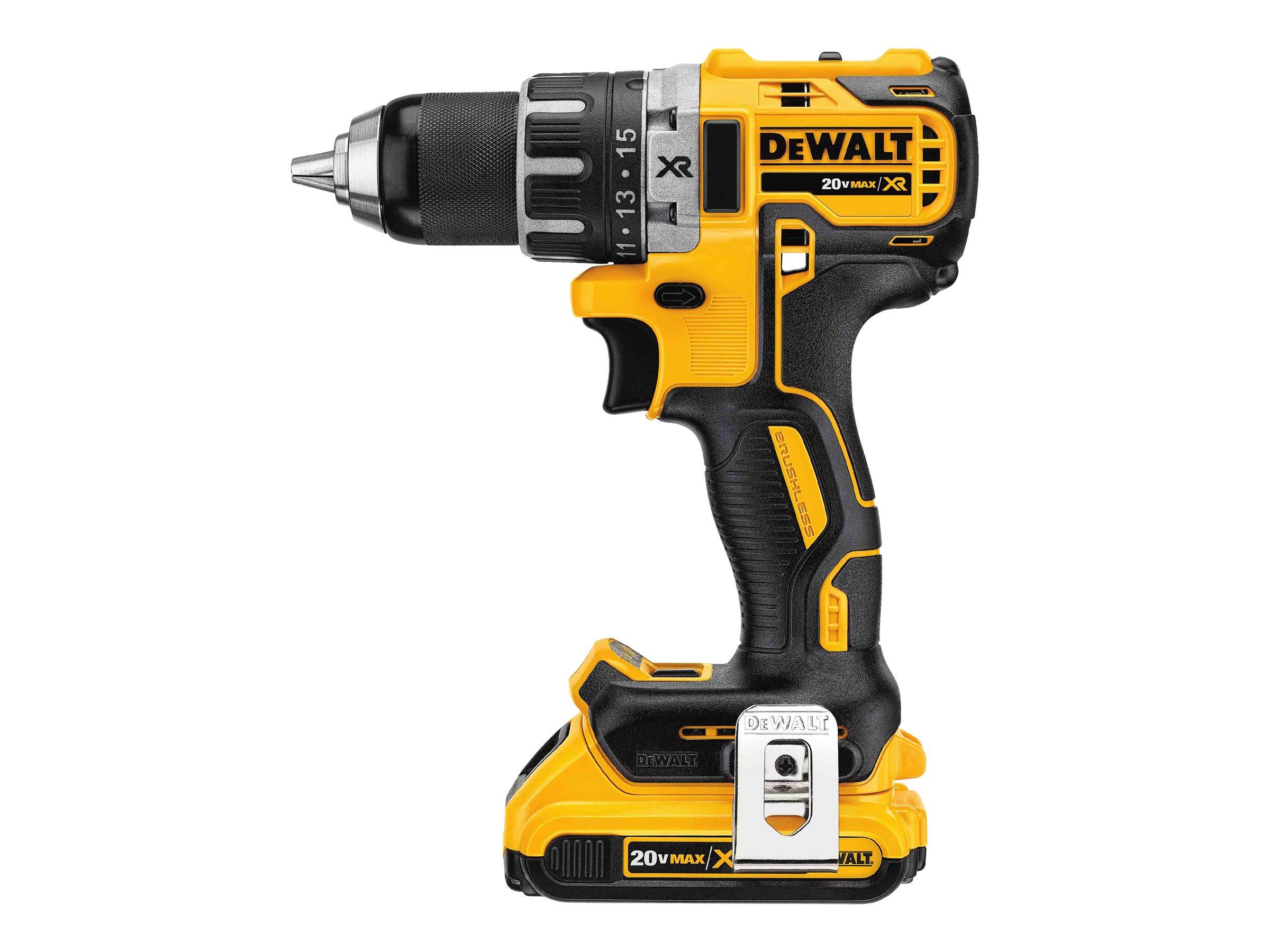 Boremaskine/skruemaskine 18 V DeWALT DCD791D2 med 2 batterier