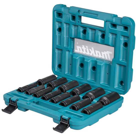 Topnøglesæt Makita Impact Black 1/2" - 14 dele, 10-32 mm billede
