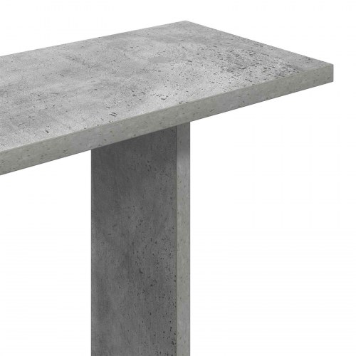 Væghylde betongrå 61 x 15 x 102 cm i konstrueret træ