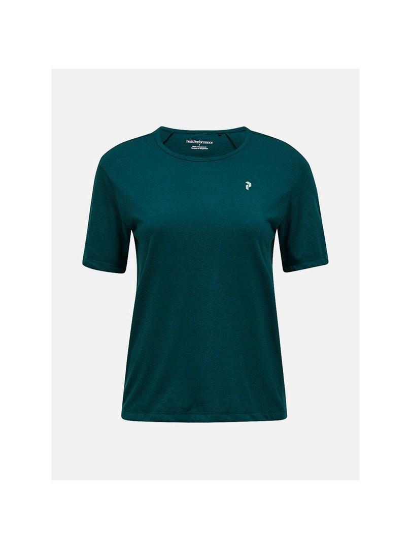 Peak Performance W Wool-Blend Shortsleeve dame T-shirt grøn str. L