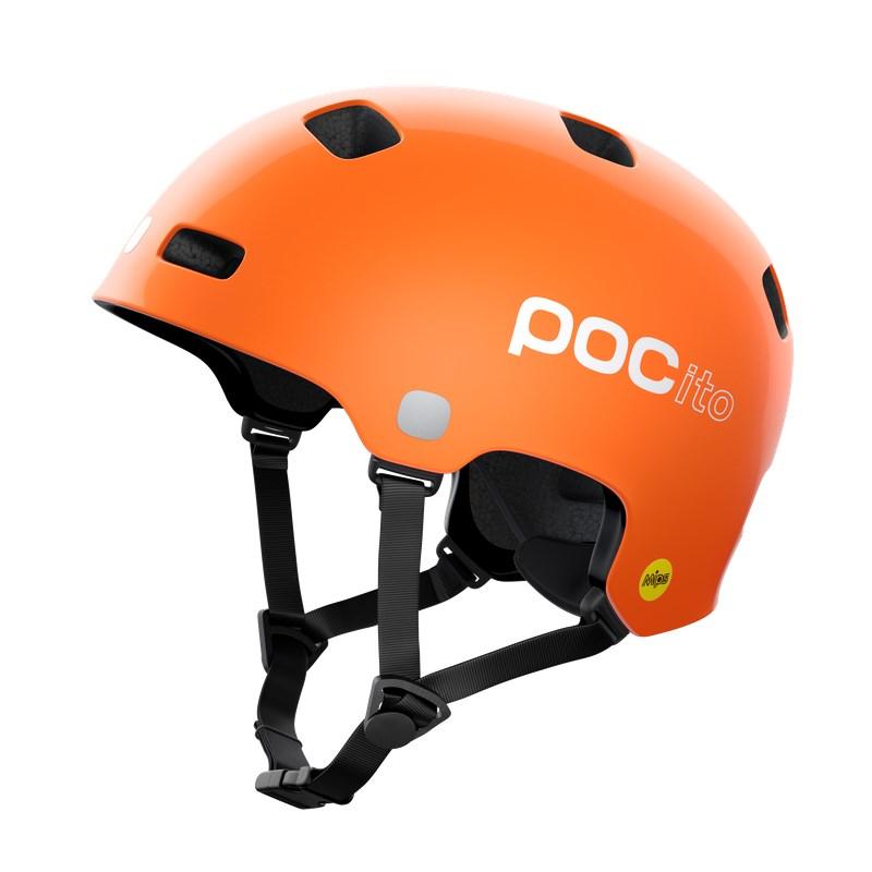 POC POCito Crane MIPS cykelhjelm til børn str. S 51-54 cm - orange