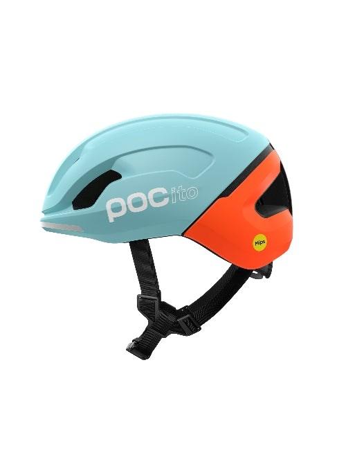 POC POCito Omne MIPS cykelhjelm blå/orange 48/52