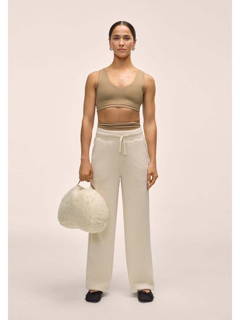 CASALL Peachy Straight Leg Jogger damebukser hvid M