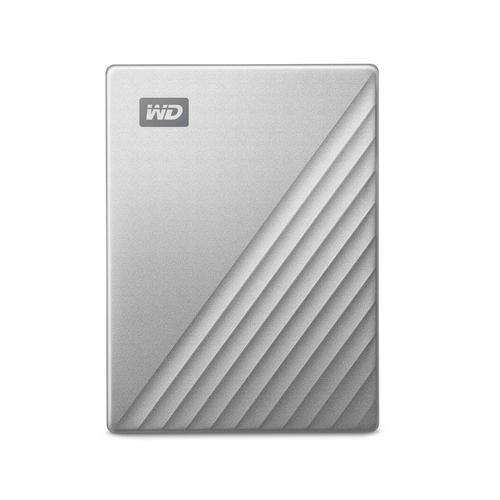 WD ekstern harddisk 2 TB USB-C 3.2 Gen 1 - sølv