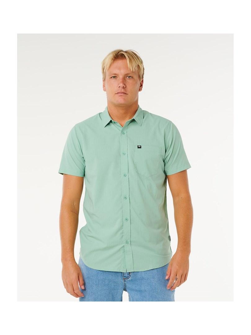Rip Curl Vaporcool Aerotech herreskjorte kortærmet grøn str. M
