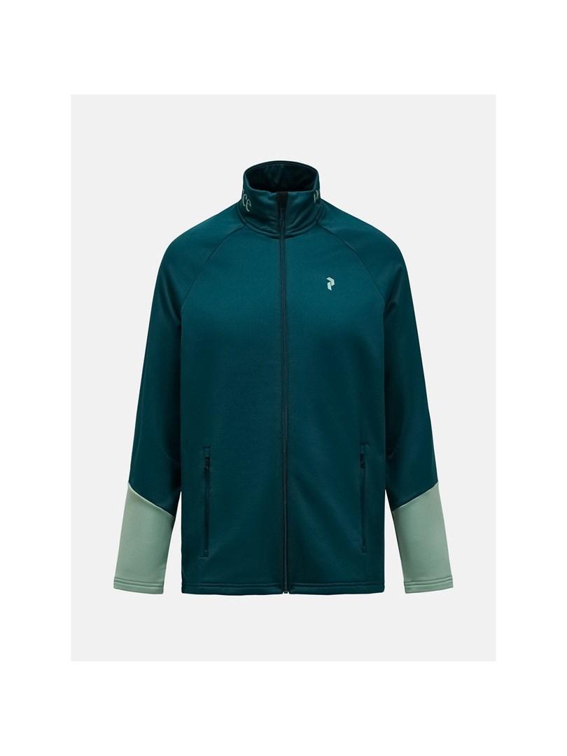 Peak Performance Rider Essentials Midlayer zipjakke til herre grøn str. L