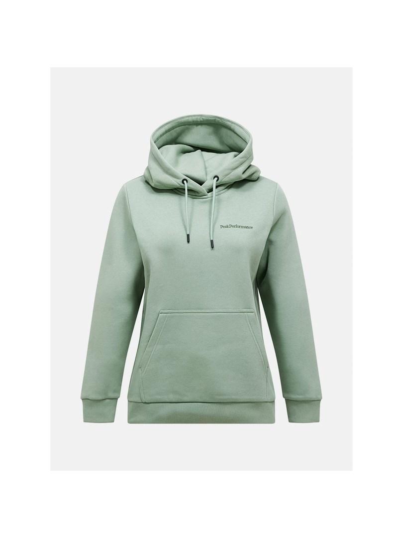 Peak Performance W Original Small Logo Hoodie dame - grøn, str. M